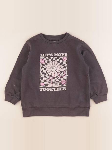 Sweat - 6 ans Gris 1 - vertbaudet enfant 