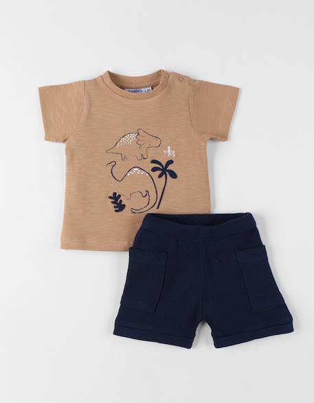 Ensemble t-shirt avec short coton Blue 1 - vertbaudet enfant 