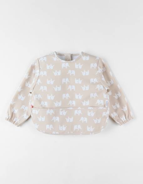 Bavoir imperméable Beige, blanc 4 - vertbaudet enfant 