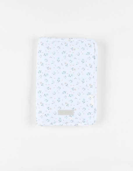 Protège carnet de santé jersey Blanc, bleu, rose 1 - vertbaudet enfant 