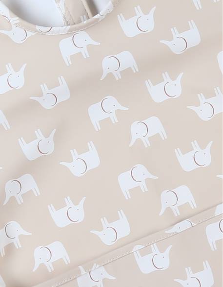 Bavoir imperméable Beige, blanc 3 - vertbaudet enfant 
