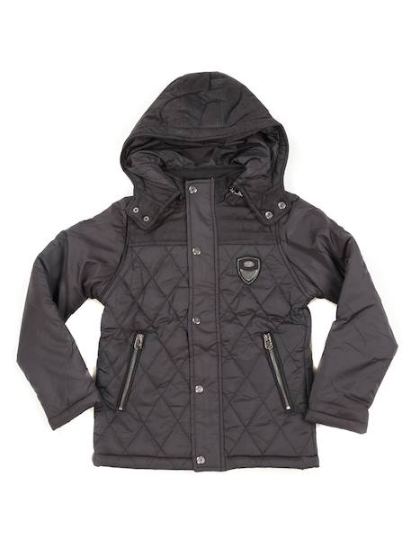 Blouson zinkaby garçon Black 1 - vertbaudet enfant 