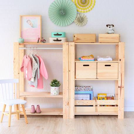 Cube en pin massif Beige 3 - vertbaudet enfant 