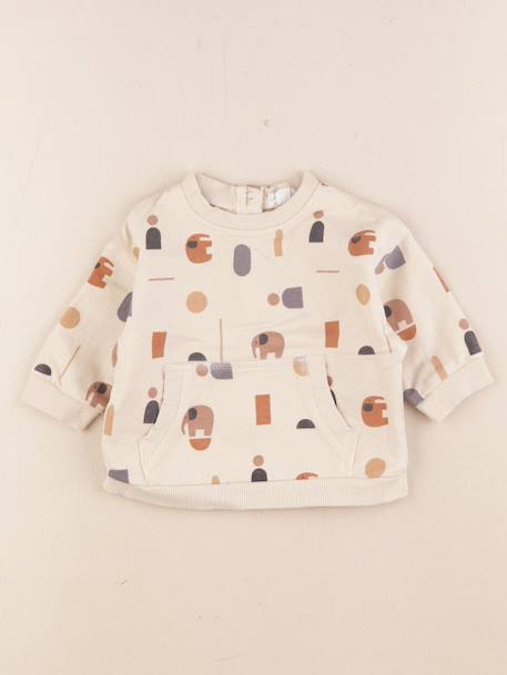 Sweat - 6 mois Beige 1 - vertbaudet enfant 