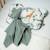 Doudou lapin  en gaze de coton jeanne Beige+Blanc+Blanc à pois or+Bleu+Camel+Écru+Gris+Rose+Terracotta+Vert de gris 57 - vertbaudet enfant 