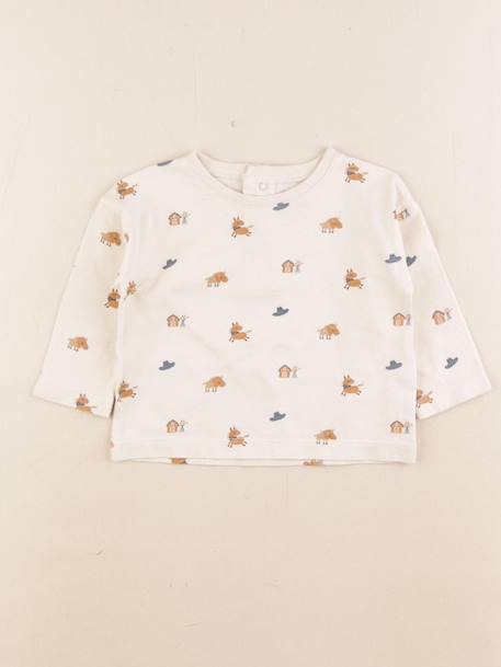 Tee-shirt - 9 mois Beige 1 - vertbaudet enfant 