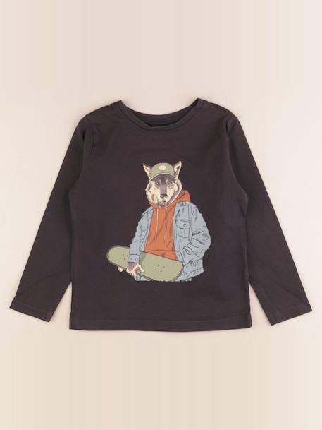 Tee-shirt - 4 ans Noir 1 - vertbaudet enfant 