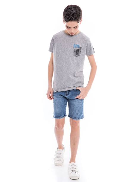 T-shirt pur coton organique nampty garçon Black+Blue+Grey+White 12 - vertbaudet enfant 