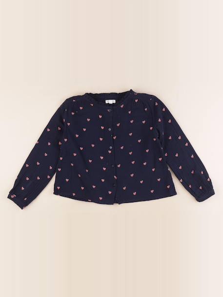 Blouse - 6 ans Bleu, rose 1 - vertbaudet enfant 