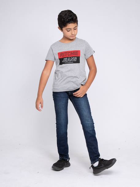 Jean coupe slim snow garçon Blue 4 - vertbaudet enfant 