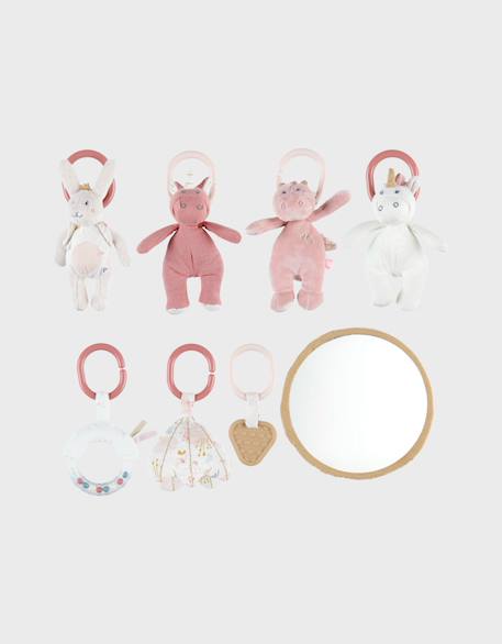 Tapis d'éveil veloudoux lina & joy Rose, blanc 4 - vertbaudet enfant 