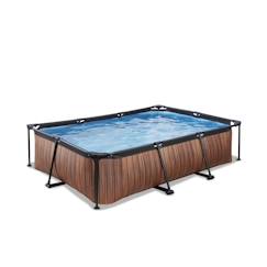 Jouet-Piscine tubulaire rectangulaire 300x200x65cm avec pompe filtrante