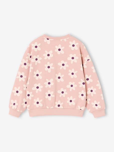 Sweat fille col rond écru+ivoire+rose pâle+taupe 8 - vertbaudet enfant 
