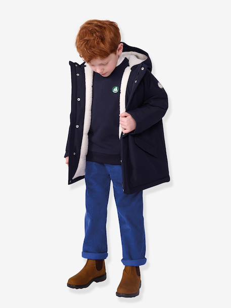 Parka enfant mi-longue marine 3 - vertbaudet enfant 
