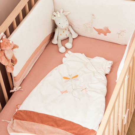Tour de lit popsie gigi & louli en veloudoux® Rose, écru, ocre 6 - vertbaudet enfant 