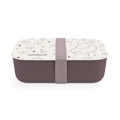 Boîte à lunch enfant en matériau bio naturlunch ch Purple 1 - vertbaudet enfant 