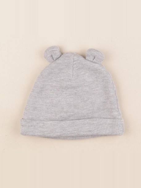 Bonnet - 3/6 mois Gris 1 - vertbaudet enfant 