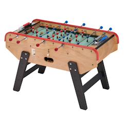 -Babyfoot ado luxe en bois style bistrot avec monnayeur - 10 balles liège - 30 jetons fournis