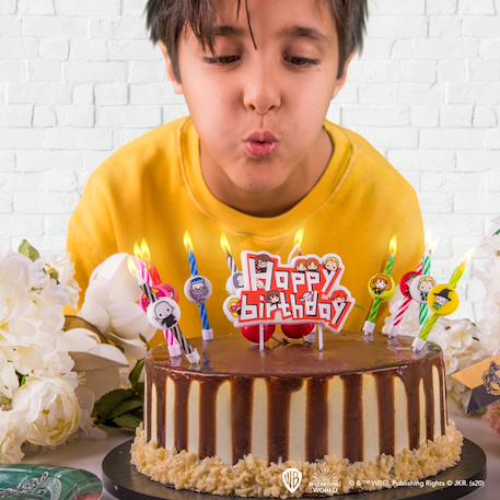 10 bougies d'anniversaire personnages harry potter & 1 happy birthday - harry potter Multi-coloured 3 - vertbaudet enfant 