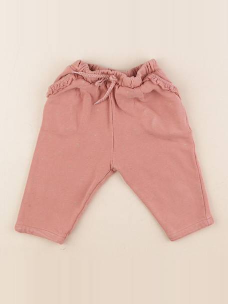 Jogging doublé - 9 mois Rose 1 - vertbaudet enfant 