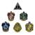 Set de 6 écussons deluxe maisons poudlard - harry potter Multi-coloured 1 - vertbaudet enfant 