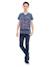 T-shirt col v nogota garçon Blue+Grey 4 - vertbaudet enfant 