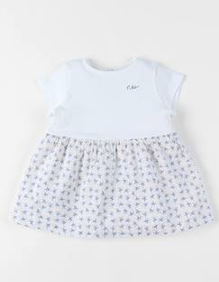 Bébé-Robe, jupe-Robe bi-matière