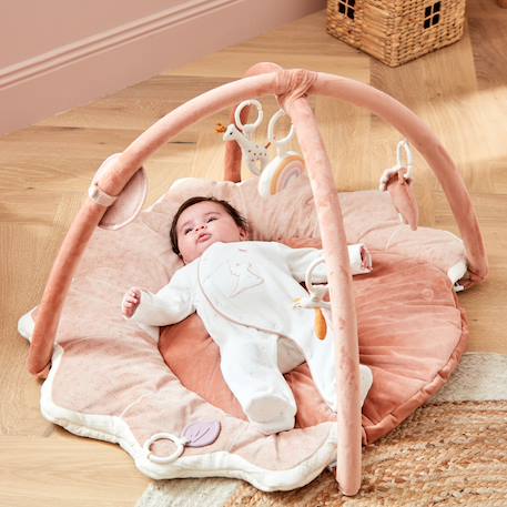 Tapis d'éveil popsie en veloudoux® Rose, écru, ocre 5 - vertbaudet enfant 