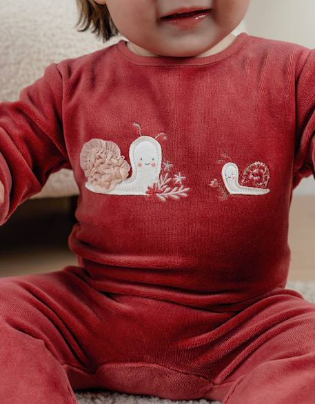 Lot de 2 pyjamas bébé en velours doux Pink 3 - vertbaudet enfant 