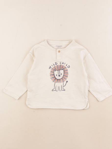 Tee-shirt - 12 mois Beige 1 - vertbaudet enfant 