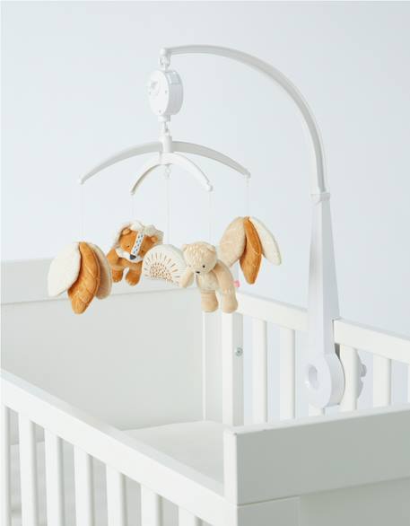 Mobile musical babou & kendi en plastique Beige, marron, blanc 5 - vertbaudet enfant 