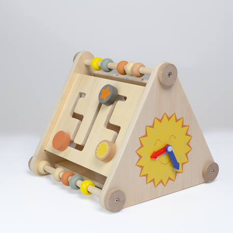 Triangle d'activité en bois 12 mois et plus Multicolor 3 - vertbaudet enfant 