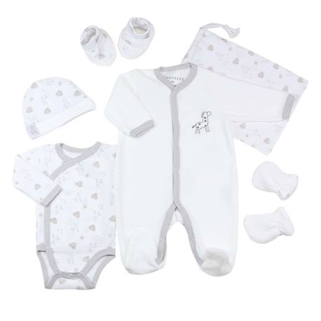 Trousseau naissance mixte 6 pièces Blanco 1 - vertbaudet enfant 