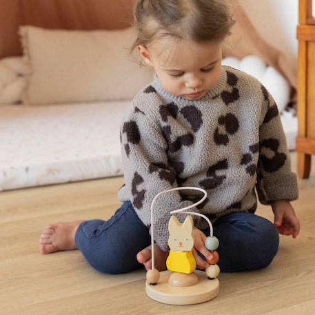 Jouet en bois labyrinthe à perles Multicolor 4 - vertbaudet enfant 