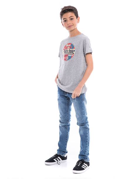 T-shirt pur coton organique nagel garçon Black+Grey 8 - vertbaudet enfant 