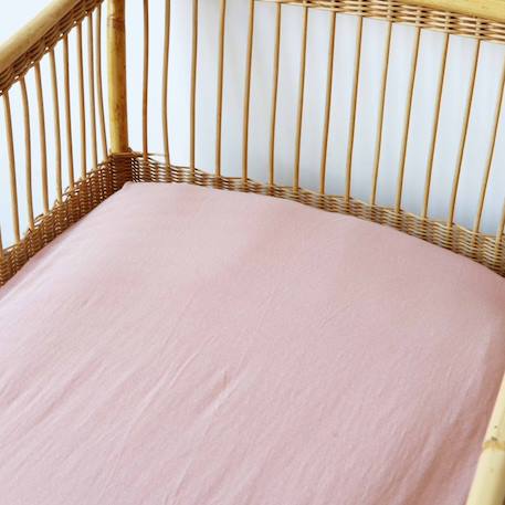 Drap housse oeko-tex® standard 100 #ece7d8+#f2dddb+Blue+Brown+Green+Grey+Orange+Pink 28 - vertbaudet enfant 