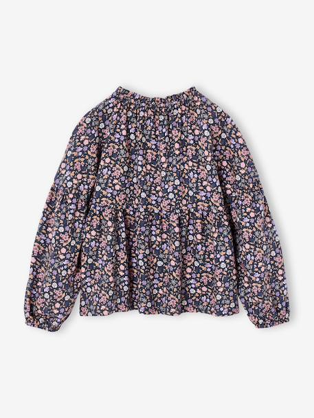 Blouse fille anthracite+vanille 2 - vertbaudet enfant 