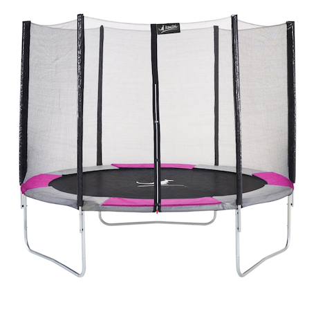 Trampoline rond ø 300cm avec filet de sécurité- ralli 300 Pink 1 - vertbaudet enfant 