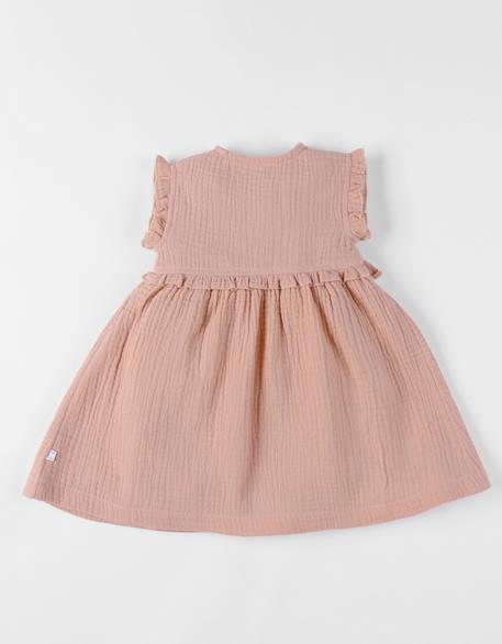 Robe portefeuille en mousseline de coton Pink 6 - vertbaudet enfant 