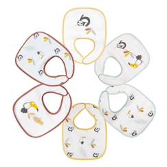 -Lot de 6 bavoirs