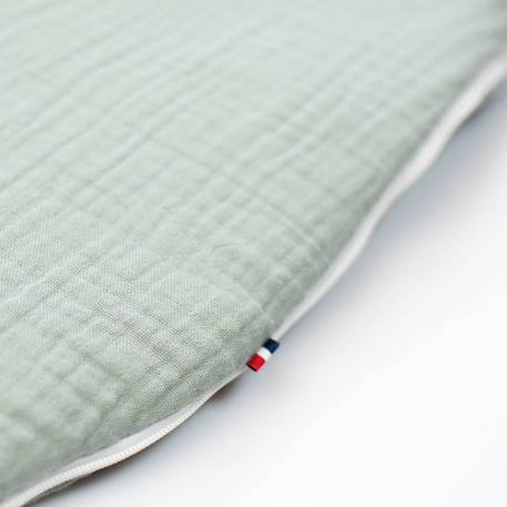 Gigoteuse sans manches en gaze de coton jeanne Beige+Blanc+Blanc à pois or+Bleu+Camel+Écru+Gris+Terracotta+Vert de gris+Vieux rose 32 - vertbaudet enfant 