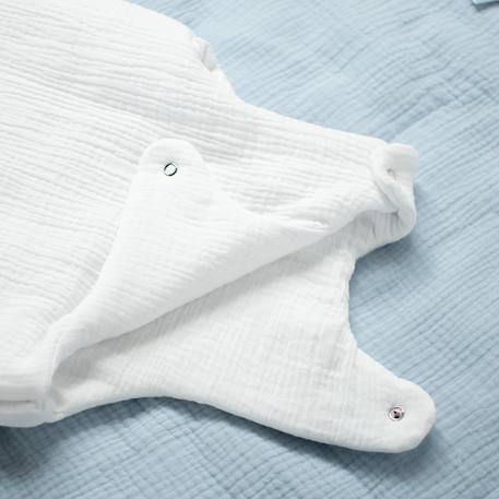 Gigoteuse sans manches en gaze de coton jeanne Beige+Blanc+Blanc à pois or+Bleu+Camel+Écru+Gris+Terracotta+Vert de gris+Vieux rose 7 - vertbaudet enfant 