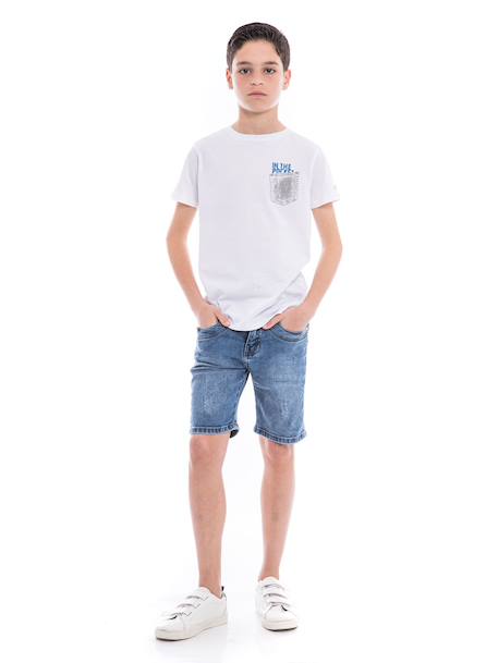 T-shirt pur coton organique nampty garçon Black+Blue+Grey+White 16 - vertbaudet enfant 