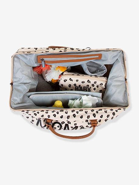 Sac à langer Mommy bag large canvas Blanc cassé léopard 5 - vertbaudet enfant 