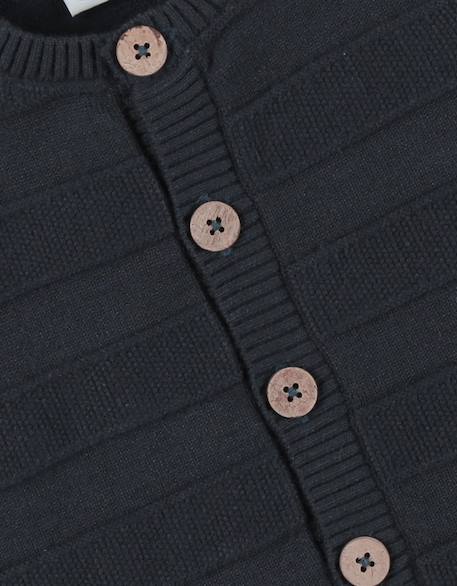 Cardigan en tricot navy Blue 6 - vertbaudet enfant 