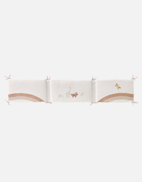 Tour de lit popsie gigi & louli en veloudoux® Rose, écru, ocre 3 - vertbaudet enfant 