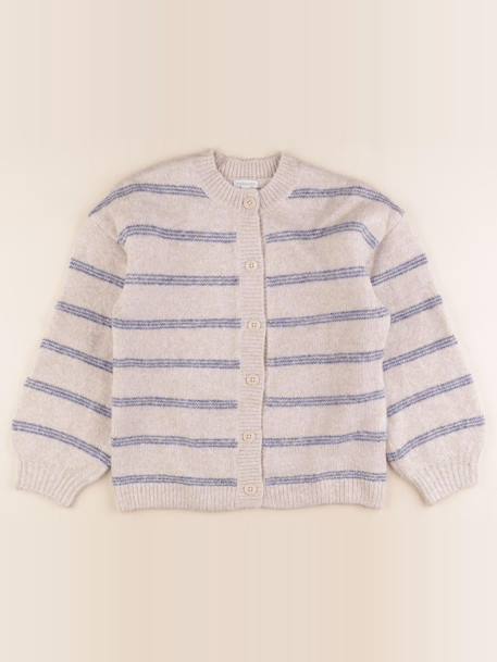 Gilet - 10 ans Beige, bleu 1 - vertbaudet enfant 