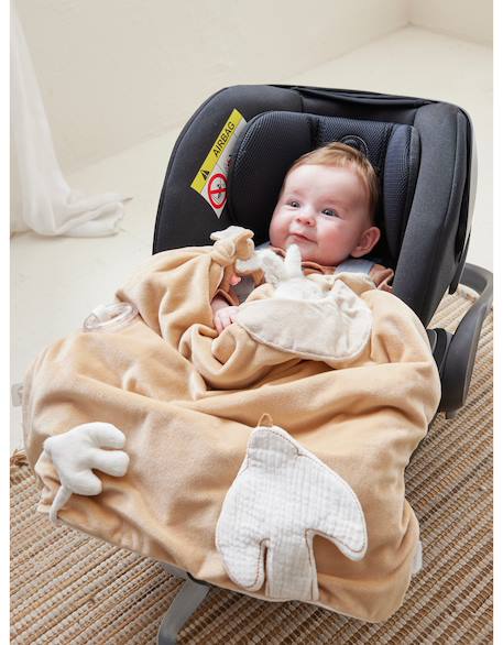 Doudou xxl d'activité Ecru, marron 2 - vertbaudet enfant 