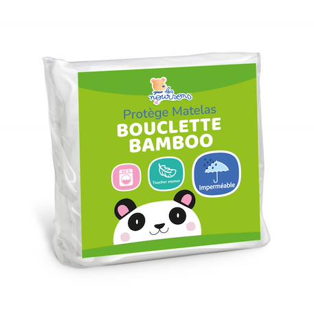 Protège matelas bébé bamboo - alèse imperméable White 1 - vertbaudet enfant 