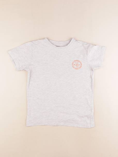 Tee-shirt - 10 ans Gris 1 - vertbaudet enfant 